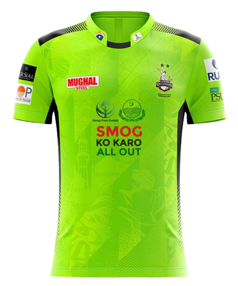 Lahore Qalandars 2025 Official Jersey for PSL 10